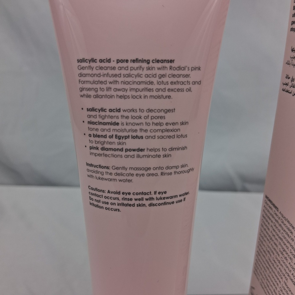 Rodial Salicylic Acid Pore Refining Cleanse 145ml 4.9oz Pink Diamond Niacinamide - Picture 2 of 8